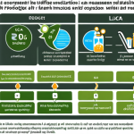 **A vibrant illustration of an extended Life Cycle Assessment (LCA+) in action.** Depict various stages of a product's life (raw material extraction, production, usage, end-of-life) with icons representing environmental, social, and economic factors. Show happy workers, healthy communities, and thriving ecosystems alongside traditional LCA elements like energy consumption and carbon emissions. The overall tone is positive and empowering, emphasizing informed decision-making.