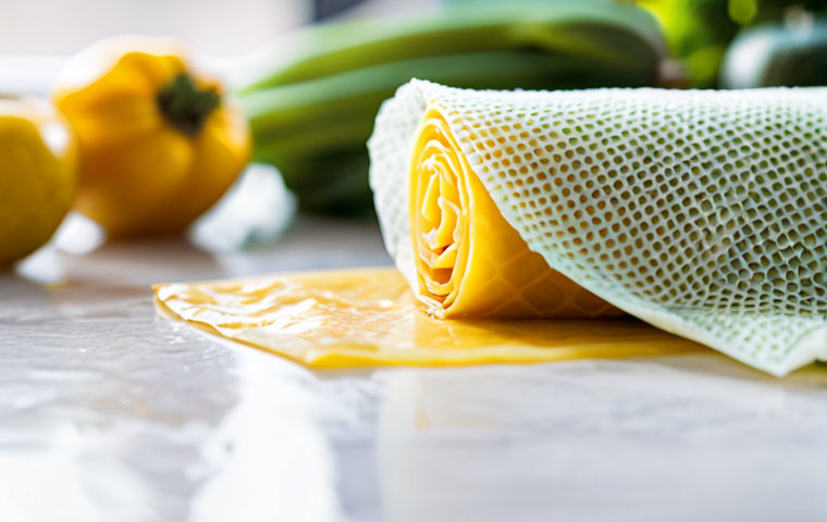 제로웨이스트 제품 추천 리스트 - Description:** A vibrant, sunlit kitchen scene with a focus on sustainable food storage and mindful ...